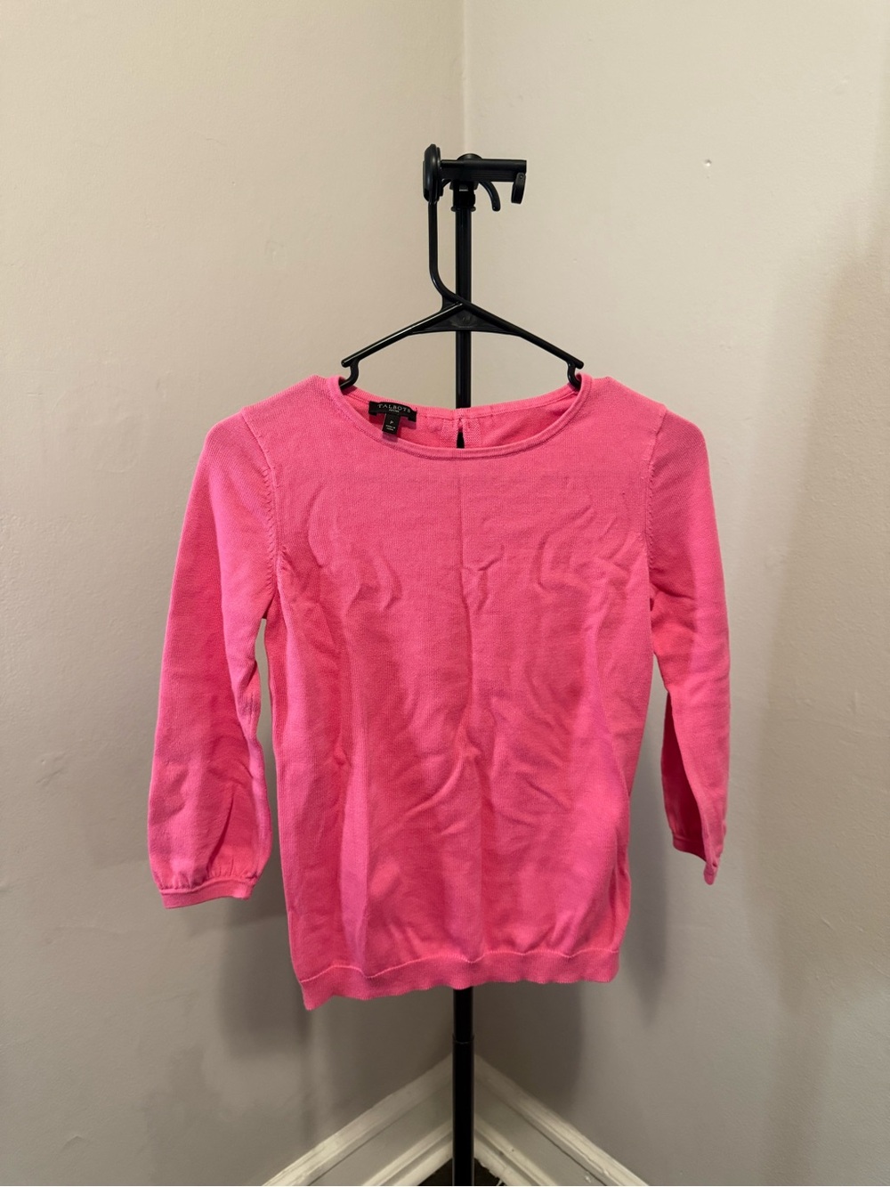 Talbots Girls' Bright Pink Knit Sweater Top
